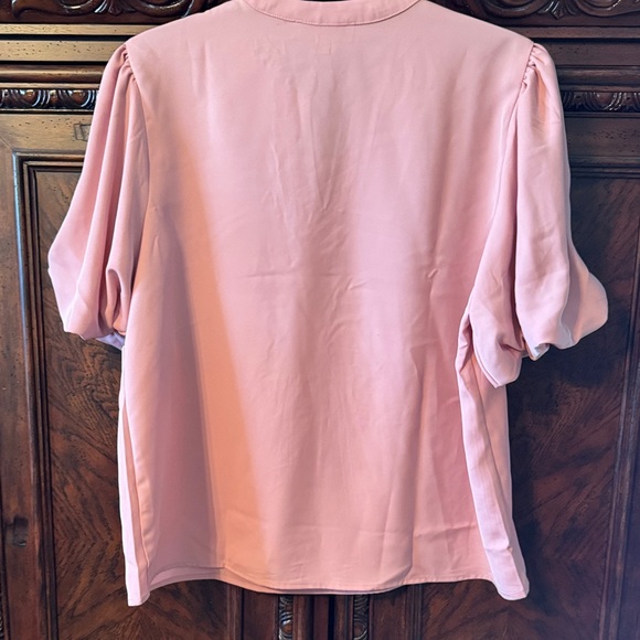 The Line of Style Pink Balloon Sleeve Blouse - Picture 3 of 4